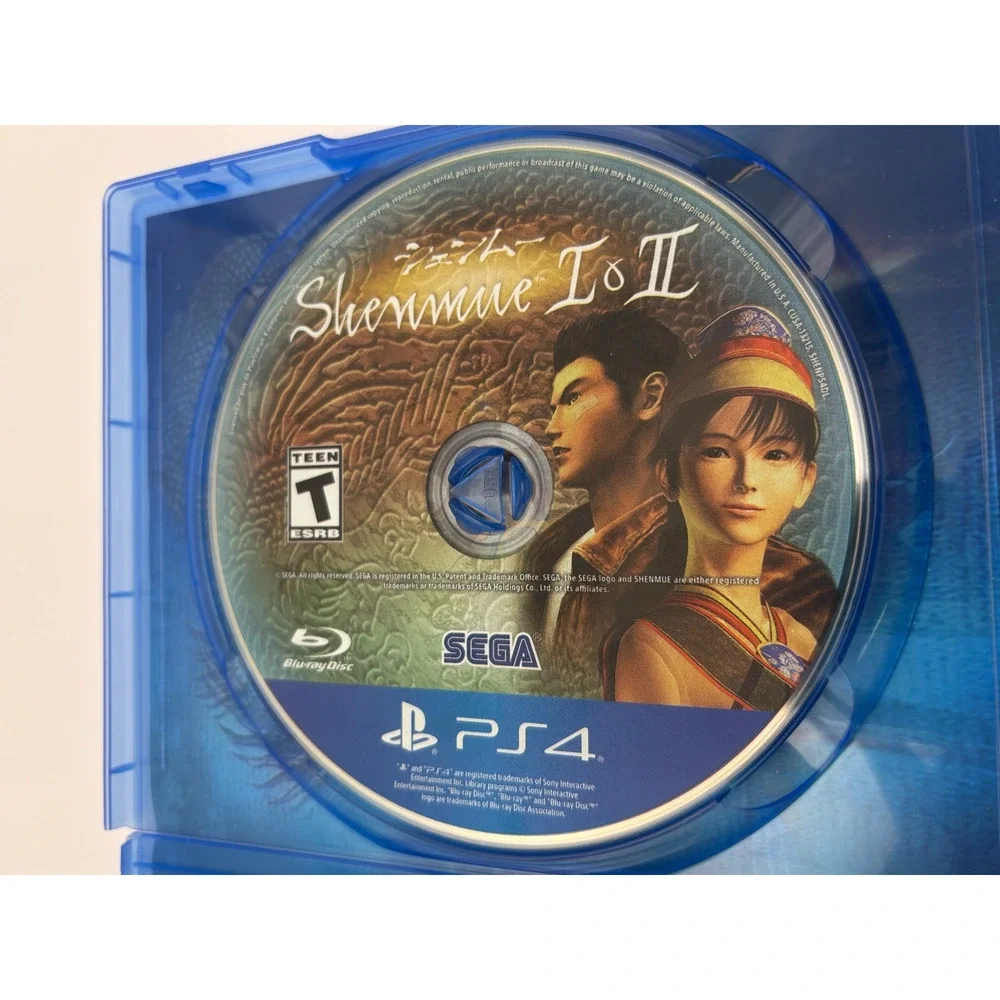 Shenmue I & II - PlayStation 4 - Clean Tested/Working with Poster